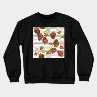 Sailor Jupiter Themed Strawberries Crewneck Sweatshirt